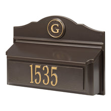 Load image into Gallery viewer, carolina mailboxes nc Colonial Wall Mailbox Pkg 1