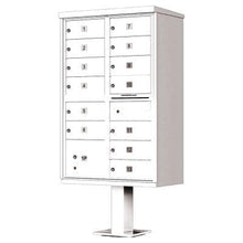 Load image into Gallery viewer, Auth Florence Cluster Boxes Vital 1570-13 - 13 Tenant Door, 1 Parcel Locker, Decorative Standard Style Security CBU Cluster Mailbox (Pedestal Included)
