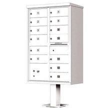 Load image into Gallery viewer, Auth Florence Cluster Boxes Vital 1570-13 - 13 Tenant Door, 1 Parcel Locker, Decorative Standard Style Security CBU Cluster Mailbox (Pedestal Included)