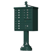 Load image into Gallery viewer, Auth Florence Cluster Boxes Vital 1570-12V2 - 12 Tenant Door, 1 Parcel Locker, Vogue Decorative Traditional Style Cap Security CBU Cluster Mailbox (Pedestal Included)