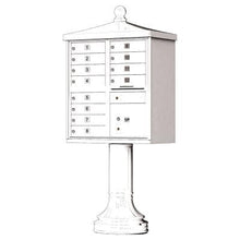 Load image into Gallery viewer, Auth Florence Cluster Boxes Vital 1570-12V2 - 12 Tenant Door, 1 Parcel Locker, Vogue Decorative Traditional Style Cap Security CBU Cluster Mailbox (Pedestal Included)
