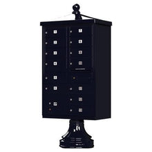 Load image into Gallery viewer, Auth Florence Cluster Boxes Vital 1570-13V2 - 13 Tenant Door, 1 Parcel Locker, Vogue Decorative Traditional Style Cap Security CBU Cluster Mailbox (Pedestal Included)