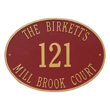 Load image into Gallery viewer, Whitehall Hawthorne Oval - Estate Wall Plaque