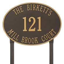 Load image into Gallery viewer, Whitehall Hawthorne Oval - Estate Lawn Plaque