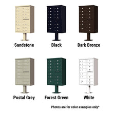 Load image into Gallery viewer, Auth Florence Cluster Boxes Vital 1570-13 - 13 Tenant Door, 1 Parcel Locker, Decorative Standard Style Security CBU Cluster Mailbox (Pedestal Included)