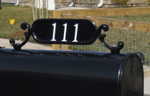 Carolina Mailboxes, Inc. Mailbox Numbers #1 Number Plate with 2" Custom Vinyl