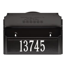 Load image into Gallery viewer, Whitehall Black w/ White / No Colonial Wall Mailbox Pkg 2

