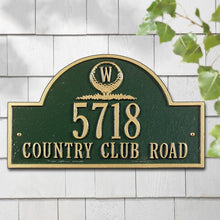 Load image into Gallery viewer, Whitehall Monogram Golf Arch Wall Plaque
