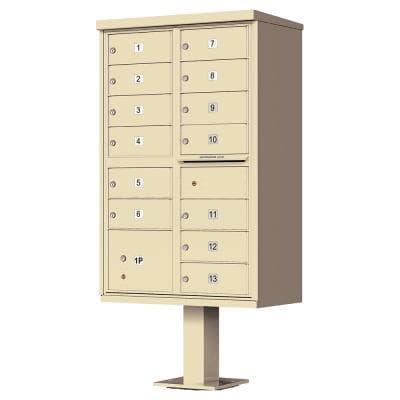 Vital 1570-13 | 13 Door, 1 Parcel Locker, Standard Cluster Mailbox