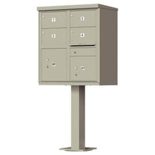 Load image into Gallery viewer, Auth Florence Cluster Boxes Vital 1570-4T5 - 4 Tenant Door Standard Style CBU Mailbox (Pedestal Included)
