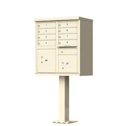 Auth Florence 8-unit pedestal mount standard security cluster box