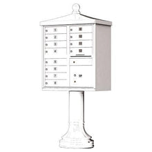 Load image into Gallery viewer, Auth Florence Cluster Boxes Vital 1570-12V2 - 12 Tenant Door, 1 Parcel Locker, Vogue Decorative Traditional Style Cap Security CBU Cluster Mailbox (Pedestal Included)
