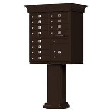 Load image into Gallery viewer, Auth Florence Cluster Boxes Vital 1570-12V - 12 Tenant Door, 1 Parcel Locker, Decorative Classic Style Cap Security CBU Cluster Mailbox (Pedestal Included)
