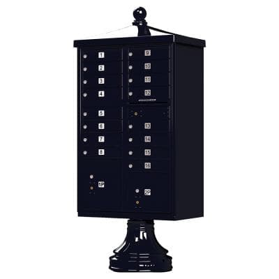Vital 1570-16V2 | 16 Door, 2 Parcel Lockers, Traditional